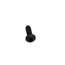 Black screw on a white background